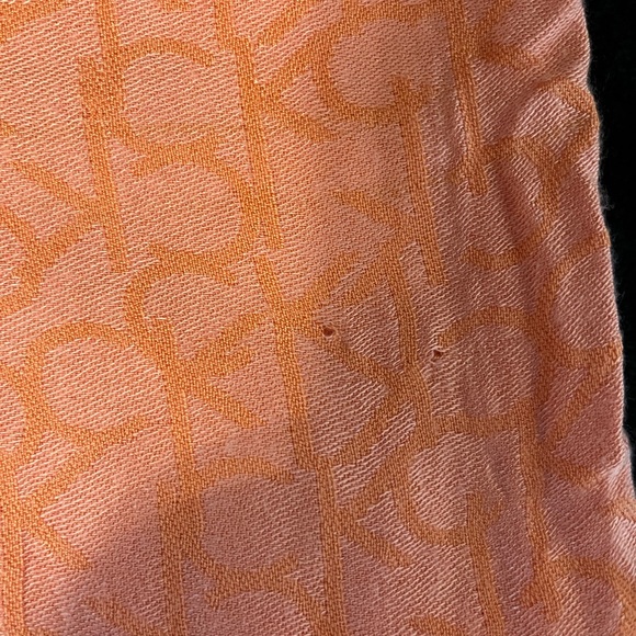 Peach Calvin Klein scarf - Picture 3 of 4